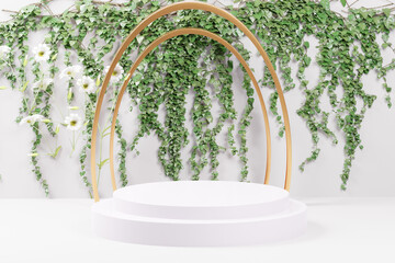 Fototapeta premium 3d rendering podium background illustration element