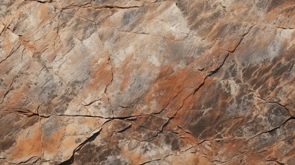 A close up of a rock with cracks, brownish colored with abstract design, texture