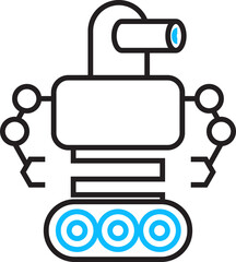 Robot Line Icon
