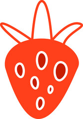 Strawberry Doodle Icon
