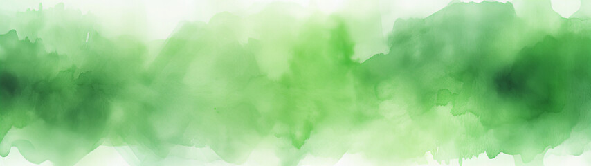 Fototapeta na wymiar A green watercolored background, beautiful abstract designed banner 