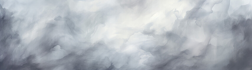 A abstract grey and white watercolor background, design banner