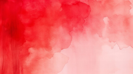 A red and white designed watercolor background, abstract