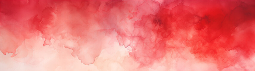 A abstract designed red and white watercolor background banner