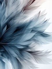 Fototapeta premium Abstract gentle transparent flowers, cyber silverpoint impressionism. Great as wallpaper, background, postcard, banner.