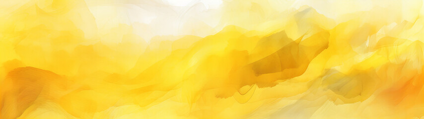 A abstract yellow and white background banner with watercolor designed  - obrazy, fototapety, plakaty