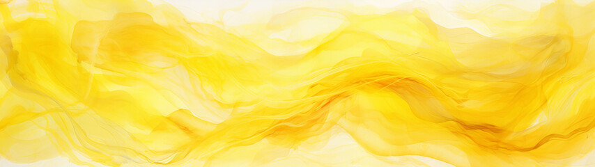 A yellow and white abstract watercolor background banner, design - obrazy, fototapety, plakaty
