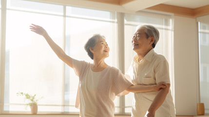 Fototapeta premium 高齢者がダンス