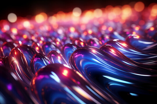 brightly glowing background with colorful lights, in the style of colorful animation stills, light navy and light magenta, light sky-blue and silver, aurorapunk, gabriel dawe, ai generative