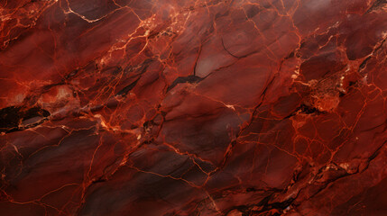 texture background natural red marble dark brown high glossy texture marble. Generative AI.