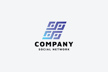 Share Set Letter S and S Logo
