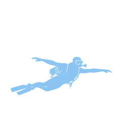 Scuba Silhouette illustration