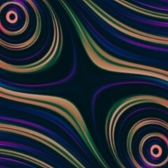 Fototapeta premium Vivid Spectrum of Multicolored Abstract Lines. Mesmerizing Blury effect of Striped lines. Seamless Texture. Background Illustration. NOT AI.