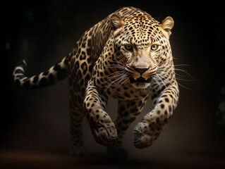 Obraz premium leopardo fazendo fitness