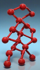 3d model of molecule HD 8K wallpaper Stock Photographic Image