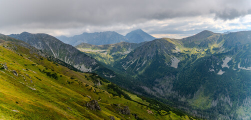 Fototapeta premium mountain view panorama landscape Poland Zakopane