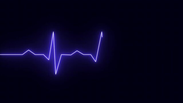 Heart beat icon ekg and cardio symbol. .Pulse rate vector. Flat style vector illustration. Neon heartrate sign with glows