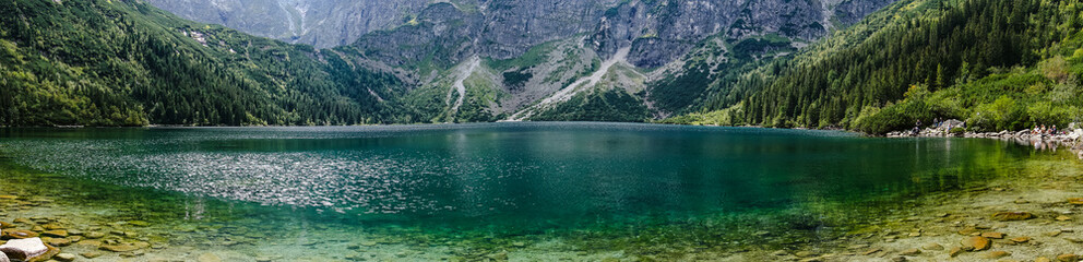 mountain lake mountain peak Morskie Oko Zakopane Poland view landscape © Андрей Трубицын