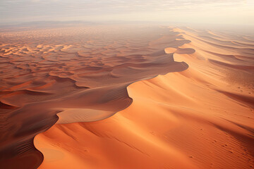 Fototapeta na wymiar Aerial view of a desert landscape for wallpaper