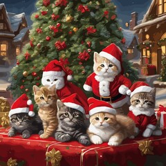 santa claus with gifts