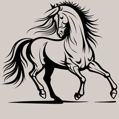 Modern horse icon