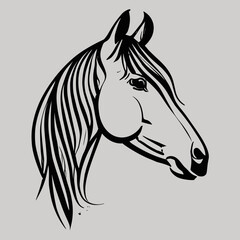 Modern horse icon