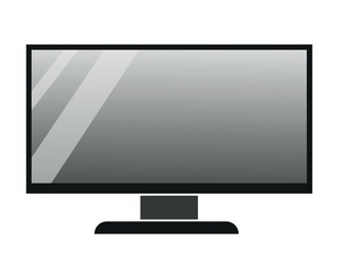 Fototapeta premium flat design modern tv screen icon vector illustration