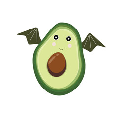 Avocado lunar zodiac dragon fruit.