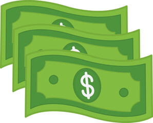 Vector Dollar Sign. Dollar Bill Symbol. Cash Dollars icon. Business and Finance Concept