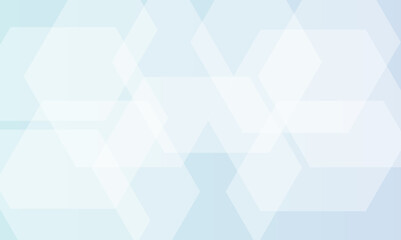 Abstract seamless blue hexagon pattern background. 