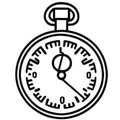 stopwatch isolated on white