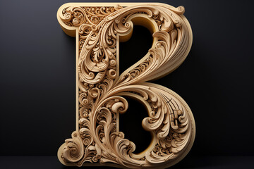 Meisterwerk der Initiale: Buchstabe "B" im Stil des Book of Kells