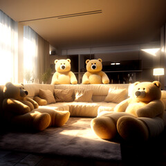 teddy bear in the room