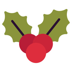 Holly Berry Illustration Icons