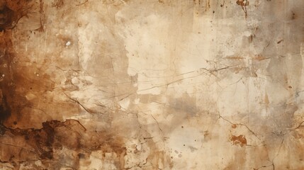 texture of an old crumbling paper with crumpled and rusted textures,horizontal background. grunge rusty paper wall with abstract cracks texture