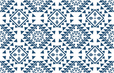 Ethnic geometric pattern Native American Navajo tribal motif design - obrazy, fototapety, plakaty