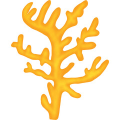 Obraz premium Algae and coral under the sea.