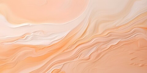 The texture of oil paint from a brush on canvas, the color peach fuzz, textured background.
