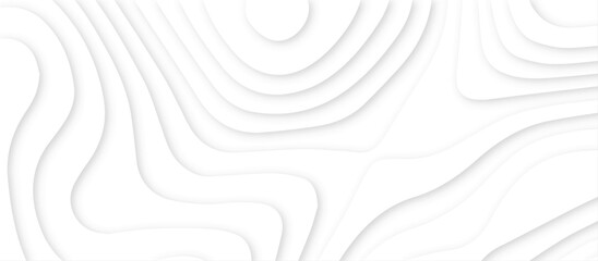 Abstract White paper cut background with lines.3d realistic papercut decoration textured with wavy layers. modern wallpaper texture and 3d realistic design use for banner flyers, posters.	