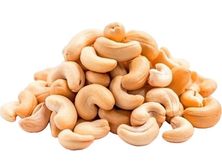 Fototapeta premium cashew nuts isolated on transparent background