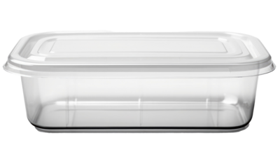 empty plastic, glass container isolated on transparent background