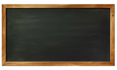 Tuinposter Blank blackboard in wooden frame isolated on transparent background © Denis