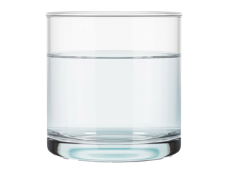 glass of water isolated on transparent background