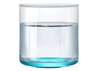 glass of water isolated on transparent background