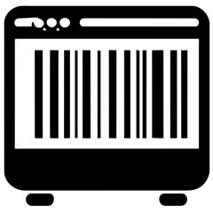 Barcode scanner with beam