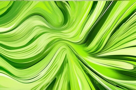 Beautiful half ,dark, Green texture abstract wavey background generative Ai Picture, simple wavey green background for design stock photo 