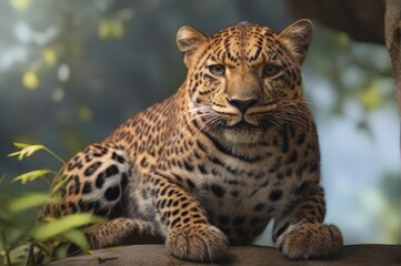 Sri Lankan Leopard, realistic, ultra HD-