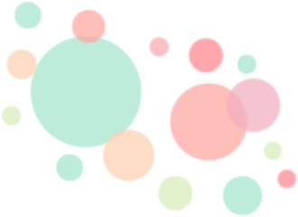 Transparent pastel Color Bubbles Green peach Vector Art & Graphics