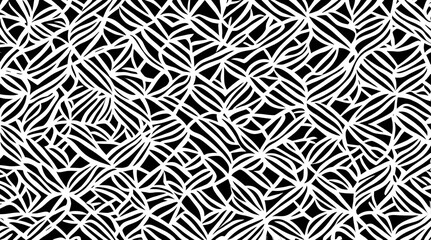 Background with black and white Seamless pattern for wallpaper, backdrop. Abstract shapes, texture for textile, print, wallpaper. Modern fashion vector illustration