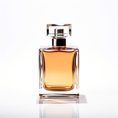 glass battle of perfume on a white background - isolated studio product photo